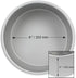 PME Professional Aluminum Baking Pan Round 8 x 4, 8-Inch, Silver...