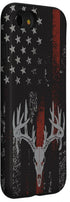 iPhone SE (2020) / 7 / 8 American Flag Whitetail Deer Buck Hunting USA FLAG Hunter Case...