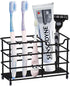Toothbrush Holder Stainless Steel Tooth Brush Holder for Bathroom, Multi-Functional 7 Slots for Toothpaste Razor Stand Bathroom Organizer Countert...