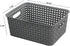 Teyyvn Plastic Storage Basket, 10.03" x 7.59" x 4.09", Pack of 6, Gray...