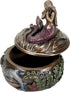 SUMMIT COLLECTION Decorative Art Nouveau Style Sirens of The Sea Mermaid Holding Hand Over Chest Praying Mermaid Fantasy Resin Jewelry Trinket Box...