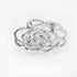 Sparkling Crystal Cut Rose Flower Pave Crystal Camellia Boutonniere Pin Brooch Corsage Blooming Heart Shaped Floral Jewelry for Women...