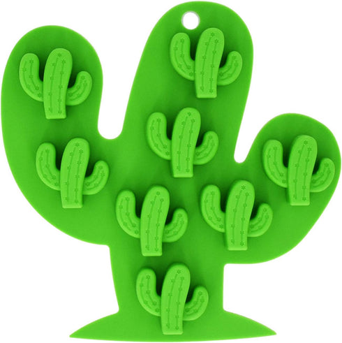 Fewo 2Pcs Mini Cactus Ice Cube Tray, Cacti Silicone Molds Set for Chocolate Candy Cake Cupcake Soap Baking Jello Cookie Wax Crayon...