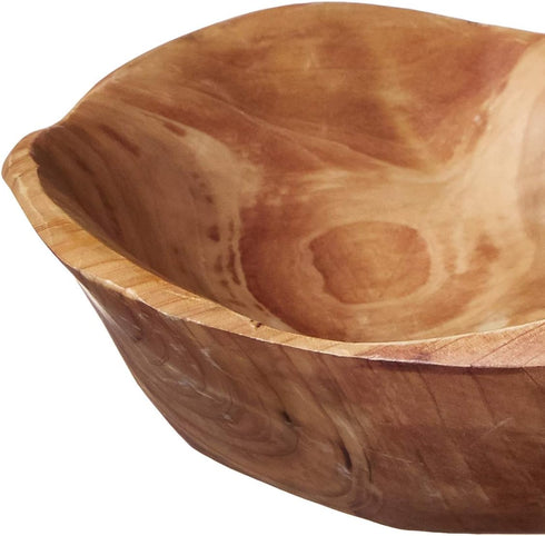 Enrico Root Wood Small Bowl,Brown, 6"...