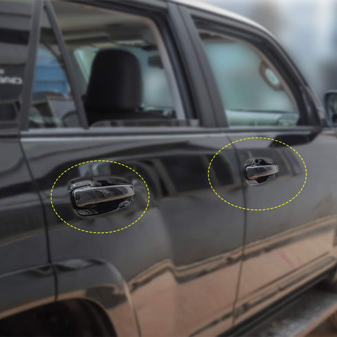 for 4runner Door Handle Cover Trim for Toyota 4runner Pro 4WD N280 SUV 2017-2020(NO Smart Key Holes Black)...