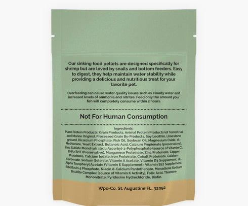 Aquarium Shrimp Food - Sinking Pellets for Aquatic Shrimp, Snail, Bottom Feeders - Complete Nutrition for Tropical Shrimp and Other Invertebrates...