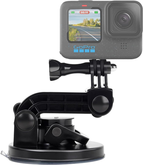 Suptig Suction Cup Mount Compatible for Gopro Hero 12/11/10/9/8/7/6/5/4/3/3+/2 Gopro Max, Hero+, Hero Session, and More Action Cameras Car Windshi...