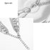 Silver Layered Necklaces for Women Simple Punk Chunky Necklaces Silver Chain Goth Necklace (2pcs Silver)...