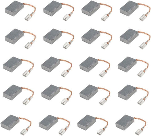 Carbon Motor Brushes Power Electric Tool Replacement 15mm x 10mm x 5mm- 20pcs...