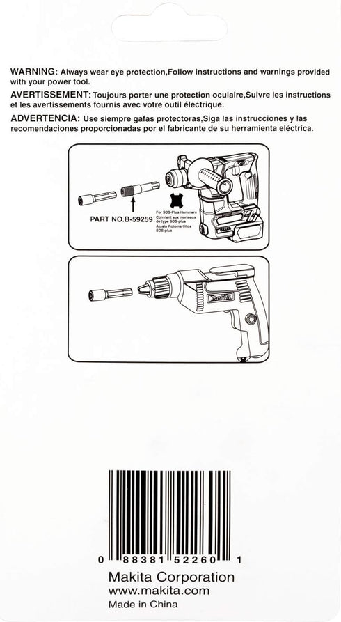 Makita B-59265 4 Pc. Magnetic Nutsetter Set, 5/16", 3/8", 7/16", 1/2"...