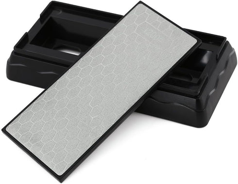 Double-sided Diamond Sharpening Stone,YCAMMIN Knife Sharpener Stone diamond sharpener Honeycomb Surface Plate with Non-slip Base for Scissors Kniv...