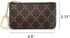 Luxury Zip Key Chain Pouch | Mini Coin Purse Wallet Card Holder with Clasp | for Men Women - Coated Canvas (Brown)...