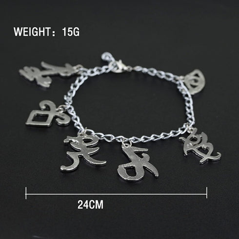 4 Pcs City of Bones Isabelle Lightwood's Electrum Whip Serpent Snake Bracelet Inspired Angelic Power Rune Symbols Bracelet and Necklace Set...