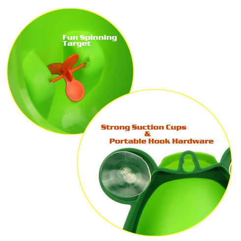 Cute Frog Potty Training Urinal for Boys with Funny Aiming Target - Blackish Green...