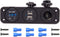Cllena Triple Function Dual USB Charger + Blue LED Voltmeter + 12V Outlet Socket Panel Jack Marine for Digital Devices Mobile Phone Tablet...