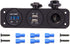 Cllena Triple Function Dual USB Charger + Blue LED Voltmeter + 12V Outlet Socket Panel Jack Marine for Digital Devices Mobile Phone Tablet...