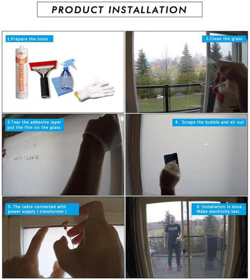HOHOFILM Electronic PDLC Smart Film PDLC Switchable Smart Film Electric Smart Glass Film(15cmx15cm)...