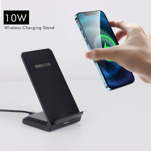 Wireless Charger, 10W Fast Wireless Charging Station, Qi Certified, Charging Stand for Multiple Devices iPhone 14 13 12 11 11 Pro Max Mini, Samsun...