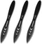 REAT Throwing Knife Set - 3 Piece,10" 440 Stainless Steel with Black Coating, Includes Sheath for Safe Storage - Ideal for Men, Competition, Train...