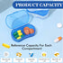 2PCS Pill Case for Purse Small 4PCS Pill Organizer Portable Travel Daily Pill Containers AM & PM Mini Pill Box Vitamin, Fish Oil, Supplement Holde...