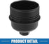 Engine Oil Filter Housing Cover Cap 26351-3C250 for Kia Sedona Borrego 3.8L 2009-2010 Plastic Black...