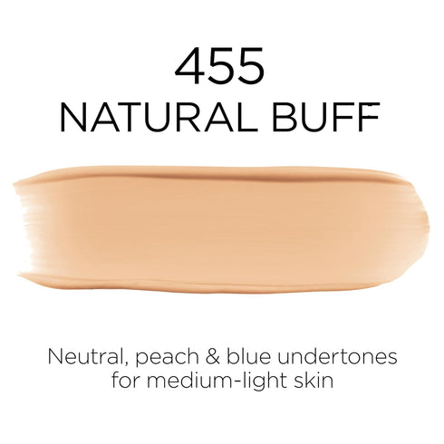 L'Oreal Paris Makeup Infallible Up to 32 Hour Fresh Wear Lightweight Foundation, 455 Natural Buff, 1 Fl Oz, Packaging May Vary...