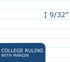 ROARING SPRING Hard Cover Composition Book, 9 3/4" x 7 1/2", College Ruled, 100 sheets, Black Marble Cover (77264)...