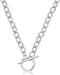 Toggle Necklace 14K Gold Plated Paperclip Chain Choker Stainless Steel Cable Necklaces Jewelry for Women...