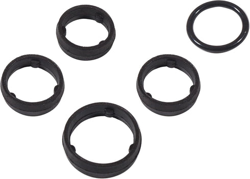 68191356AA Engine Oil Filter Housing O Ring Seal kit(5PCS) Chrysler 200 300 Pacifica Voyager Dodge Charger Grand Caravan Jeep Cherokee Gladiator W...