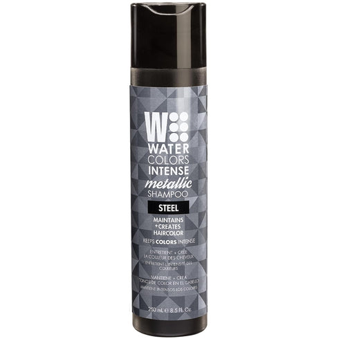 Watercolors Intense Metallic Color Depositing Sulfate & Paraben Free Shampoo, Maintains & Enhances Haircolor - Steel 8.5 oz...