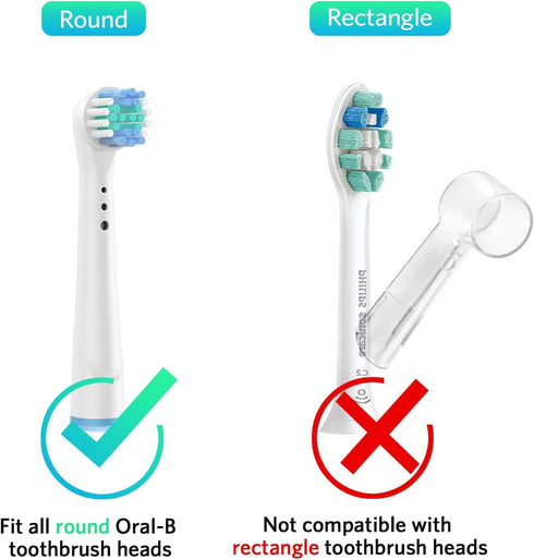 Electric Toothbrush Travel Case, Hard Storage Bag with Electric Toothbrush Caps...