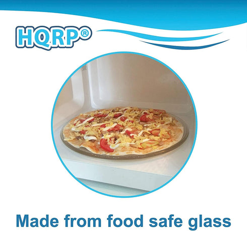 HQRP 10-1/2 inch Glass Turntable Tray Compatible with Hamilton Beach 252100500497 HB-P90D23 HB-P90D23A HBP90D23 HB-P90D23AL-DJ Microwave Oven Cook...