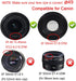 49mm Lens Cover Cap for Canon M50 M100 M6 w/ EF-M 15-45mm IS STM Lens, Sony RX1R w/ SEL 18-55mm, NEX-7 w/ E 55-210mm Lens (2 Packs)...