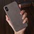 TOOVREN for iPhone X Leather Case Protective Ultra Thin Vintage Anti-Slip Grip Shell Hard Back Cover for iPhone X /10 5.8'' Gray...