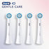 Oral-B iO Gentle Care Electric Toothbrush Head, Twisted & Angled Bristles for Deeper Plaque Removal, Pack of 4 Toothbrush Heads, Suitable for Mail...