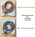 HAPPEACE 6mm Natural Fragrant Green Sandalwood 108 Mala Beads - Tibetan Buddhism Prayer Beads...