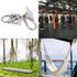 2 Set Heavy Duty Hanger Hook Hammock Wall Mount, Suspension Ceiling Hooks Outdoor Swing Mounting Hook Exercise Hook Stainless Steel Swivel Carabin...