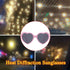 Dollger Heart Sunglasses Heart Effect Diffraction Glasses Festival Accessories Party Rave Lights Glasses Love Gift...