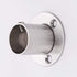 MroMax 304 Stainless Steel Wardrobe Pipe Bracket, 0.87Inch Dia, Wall Mount Hanging Rail Rod Support Socket 10Pcs...