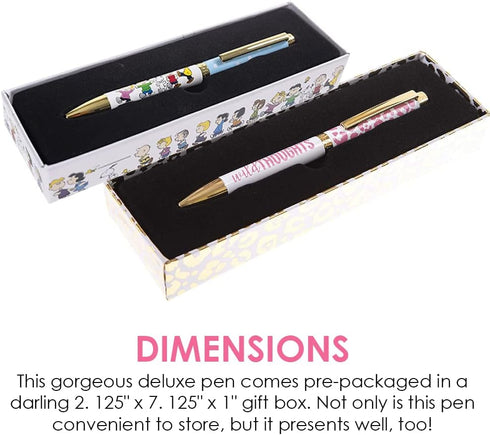 Graphique Cheetah Fashion Pen - 5.5" Ballpoint Pen with Refillable Black Ink, Twist-Top Pen, Makes a Beautiful and Unique Gift...