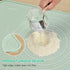 Silicone Pastry Mat 20"*16" Extra Thick Non Stick Baking Mat Food Grade Silicone Dough Rolling Bake Mat with Edge Heightening Green...