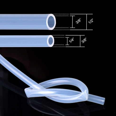 High Temp Silicone Tubing Hose - Food Grade Silicone tube, Flexible Pure Silicon Tubing For Home Brewing Pump Transfer and Winemarking (3/8" ID x ...