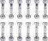 (12 Packs) 710-0890 Shear Pins with Nuts for MTD Cub Cadet Troy-Bilt and More Snow Blower - 12 Pcs 710-0890A and 910-0890A Snow Throwers fits Part...