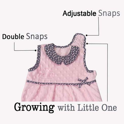 Baby Wearable Blanket Sleep Sacks 6-12 Months Sleeping Bag Infant Sleeveless Kids Winter Blanket Sack 9-18 Months Girl Soft Dot Velour Toddler Adj...