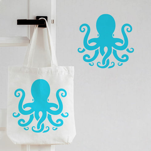 FINGERINSPIRE Octopus Drawing Painting Stencils Templates 11.8x11.8 inch Plastic Stencils Decoration Square Reusable Ocean Theme Stencils for Pain...
