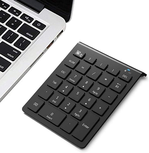 Bluetooth Number Pad for Laptop, Wireless Numeric keypad, 28 Keys Numpad Number Keypad Bluetooth 10 Keys Number Pad for Laptop, MacBook Air/Pro, i...