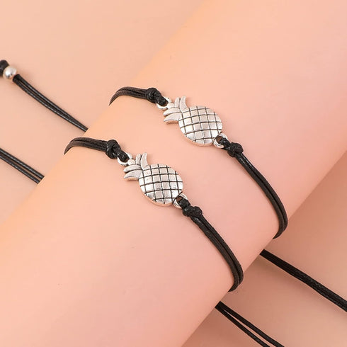 HUASAI 2Pcs Pineapple Bracelet for Women Pineapple Gifts BFF Friendship Bracelets Gift...