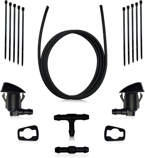 Windshield Washer Nozzle Windscreen Wiper Spray Front Hood Jet Kit Parts Replacement Compatible with Jeep Grand Cherokee Chevrolet Malibu Pontiac ...