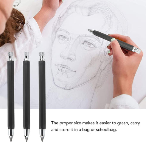 3Pcs Mechanical Carpenter Pencils 5.6mm Scribing Tool Marker Set Kit Construction Pencils with Built in Sharpener, Carpentry Marking Scribe Tools ...