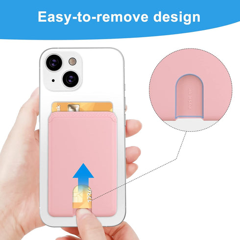 SHANSHUI Credit Card Holder for Cell Phone, 3 Pack Premium Silicone Ultra Slim Phone Wallet Stick on Phone Pocket Fit Almost All Smartphones - Bla...